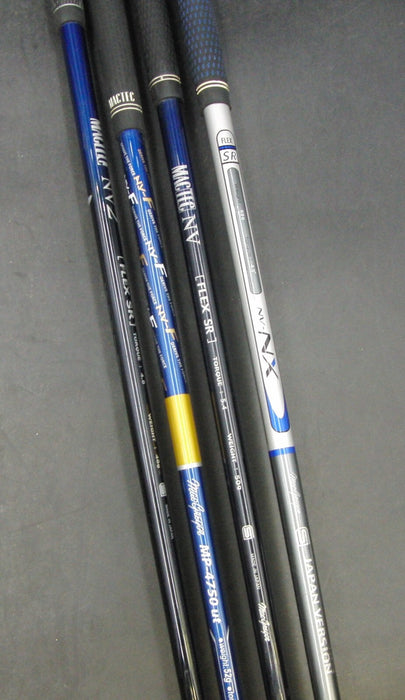 Set of 4 Mactec 11° Driver,15° 3&18° 5 Woods+20° 4Hybrid Regular Graphite Shafts