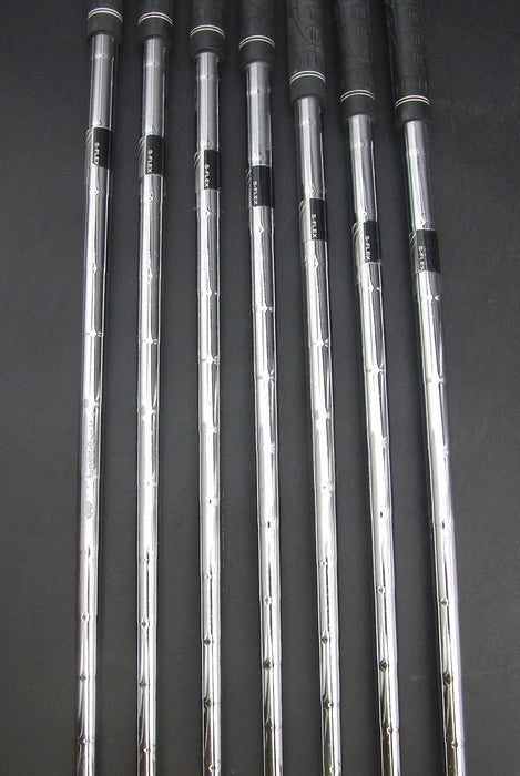 Set of 7x Cleveland 5-SW Irons Stiff Steel Shafts Black Grips*