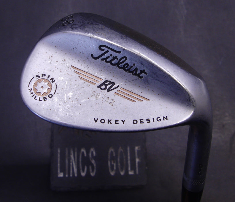 Titleist BV 58.12 Spin Milled 58° Sand Wedge Regular Steel Shaft Iomic Grip