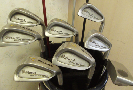 Set of Doug Sanders 4-PW Irons +11 Driver + 4 + 5 Wood + Putter