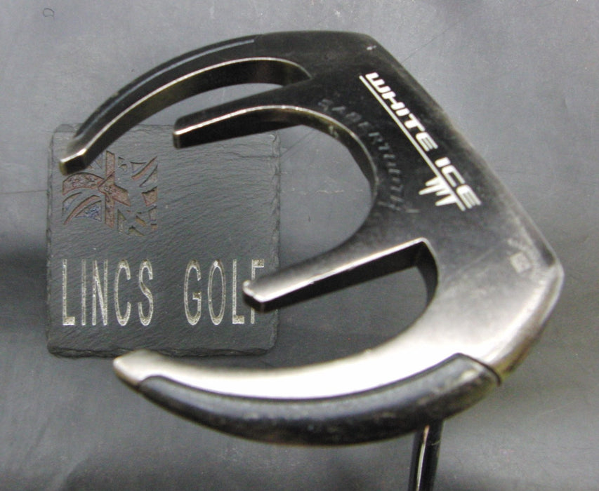 Odyssey White Ice Sabertooth Putter Steel Shaft 86cm Length Tigora Grip*