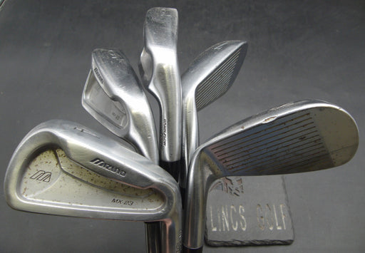 Set of 5x Mizuno MX-23 GF Forged 4-8 Irons Extra Stiff Steel Shafts Mixed Grips