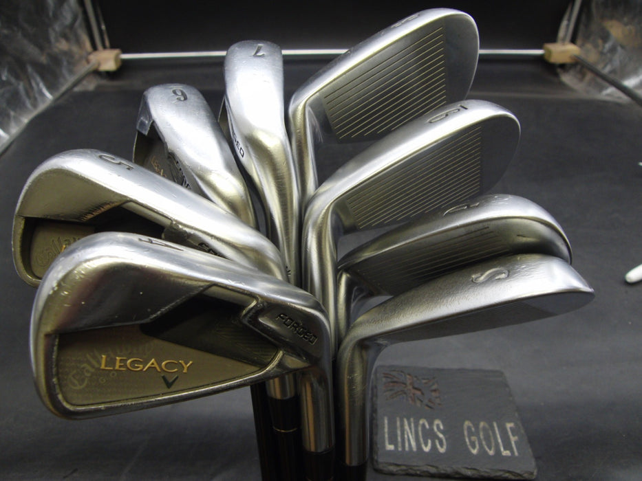 Set of 8x Callaway Legacy Irons 4-SW Regular Graphite Shafts Iomic Grips*