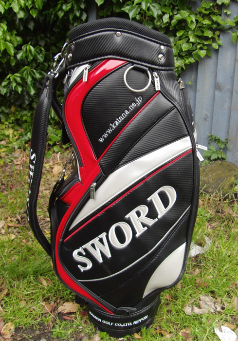 6 Division Sword Golf Cart Carry Trolley Golf Clubs Bag*