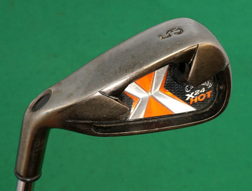 Left Handed Callaway X24 Hot 5 Iron Regular Steel Shaft Tabor Grip