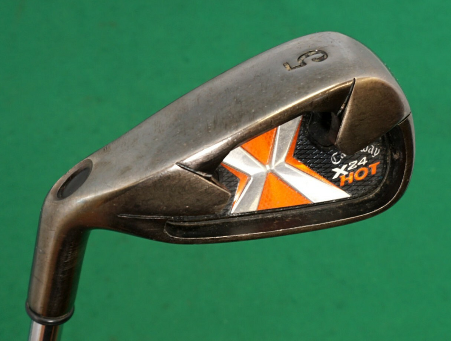 Left Handed Callaway X24 Hot 5 Iron Regular Steel Shaft Tabor Grip