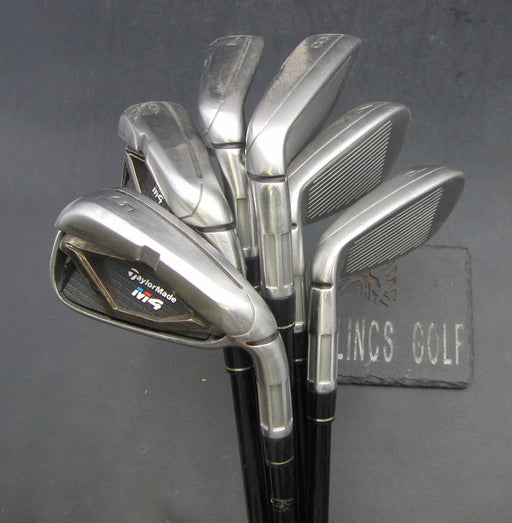 Set of 6x TaylorMade M4 5-PW Irons Stiff Graphite Shafts TaylorMade Grips*