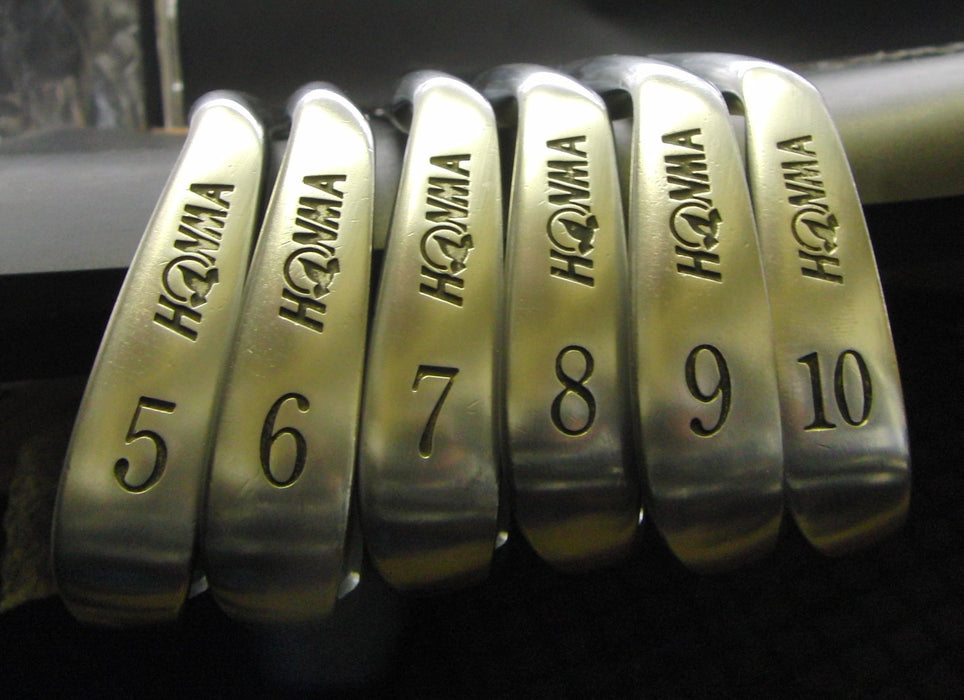 Set of 6 x Honma LB-708 Irons 5-10 Regular Graphite Shafts Honma Grips*