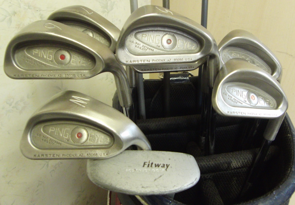 Set of Ping Eye 2 Red Dot Iron 5-PW+SW+ Callaway Driver+ 3 Wood+ 4 Wood + Putter