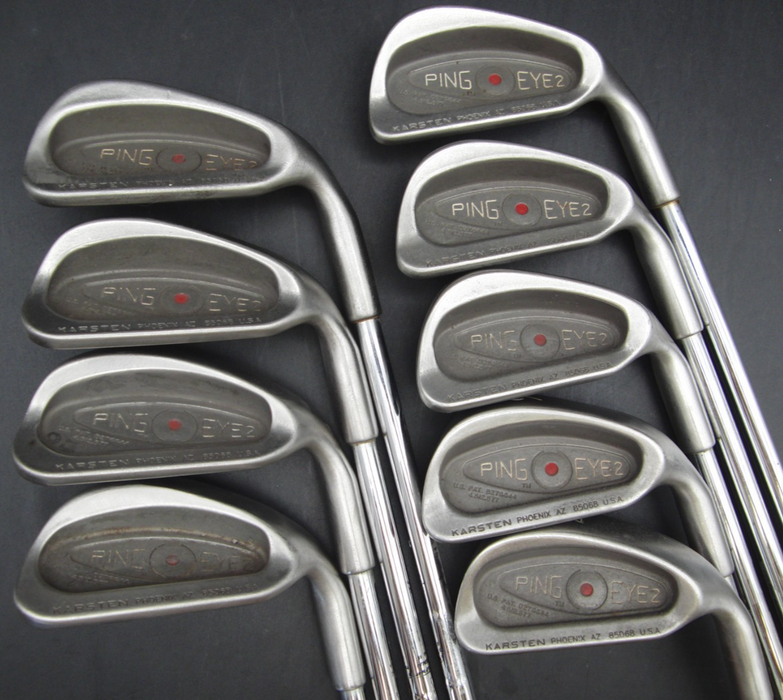 Set of Ping Eye 2 Red Dot 3-SW +Callaway Driver +3 + 4 Wood + Putter