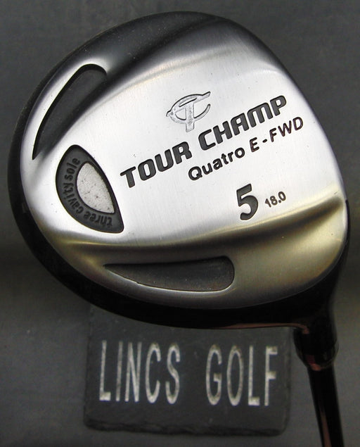 Tour Champ Quatro E-Fwd 18° 5 Wood Regular Graphite Shaft Elite Grip + Headcover