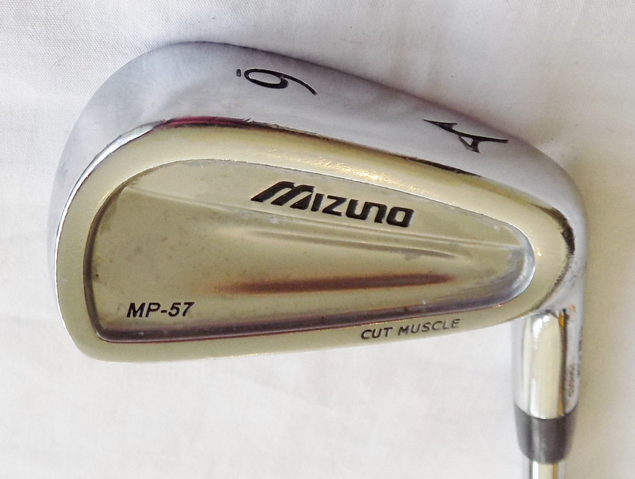 Polished Mizuno MP-57 6 Iron R300 Regular Flex Steel Shaft Mizuno Grip