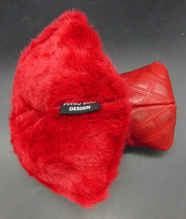 PSYKO GOLF Croc-Effect Quilted Embroidered Genuine Leather Putter Head Cover