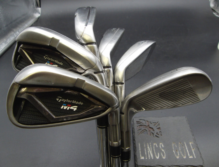 Set of 6 x TaylorMade M4 Irons 5-PW Stiff Steel Shafts with Grips*