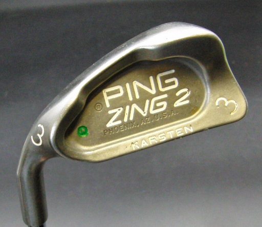 Left Handed Ping Zing 2 Karsten Green Dot 3 Iron Stiff Steel Shaft Lamkin Grip