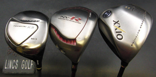 Set of 3 x Drivers Srixon XXIO, MacGregor NV-R, Mizuno Intage Regular Graphite