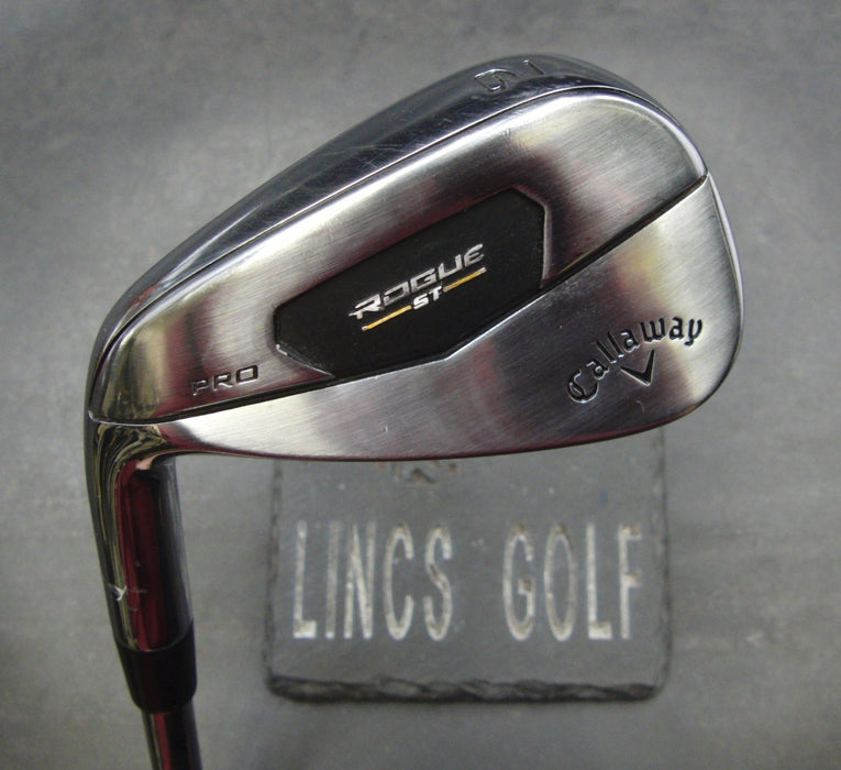 Left Handed Callaway Rogue ST Pro 9 Iron Stiff Steel Shaft Golf Pride Grip