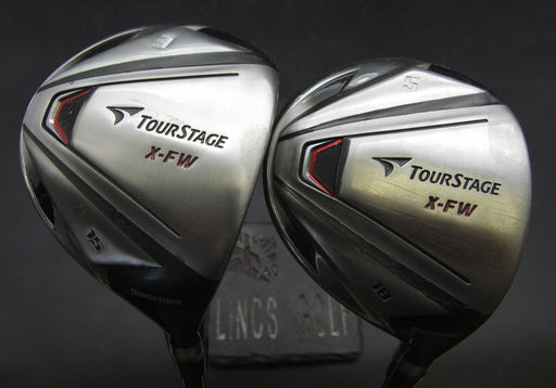 Set of 2 Bridgestone TourStage X-FW 3+5 Woods Regular Graphite Shafts