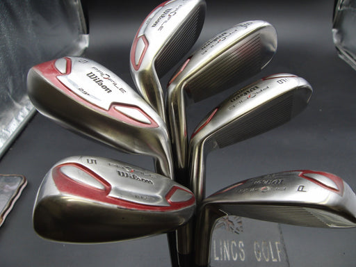 Set of 6x Wilson Profile Irons 5-PW Regular Graphite Shafts Wilson Grips*