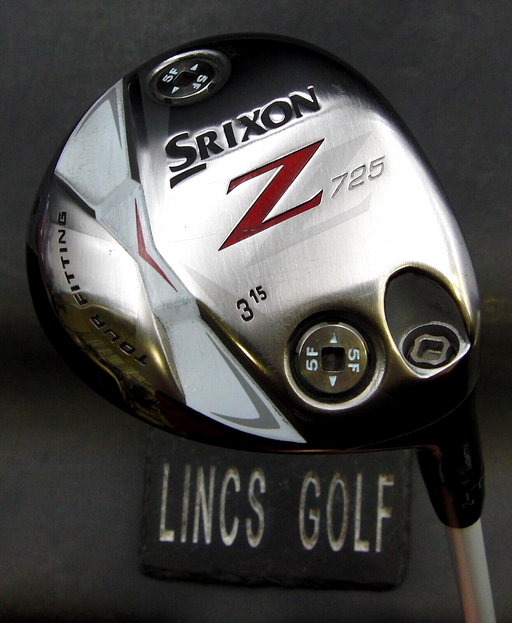 Srixon Z725 Tour Fitting 15° 3 Wood Stiff Graphite Shaft Srixon Grip*