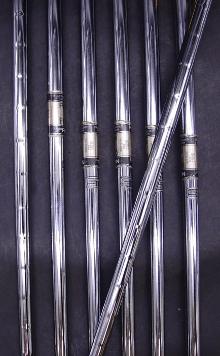 Set of 7 x PRGR DATA 601 Irons 4-PW Stiff Steel Shafts Golf Pride Grips*