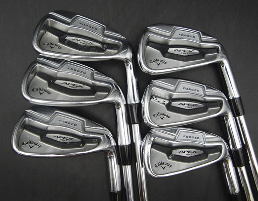 Set of 6x Callaway Apex Pro 16 Forged 5-PW Irons Stiff Steel Shafts