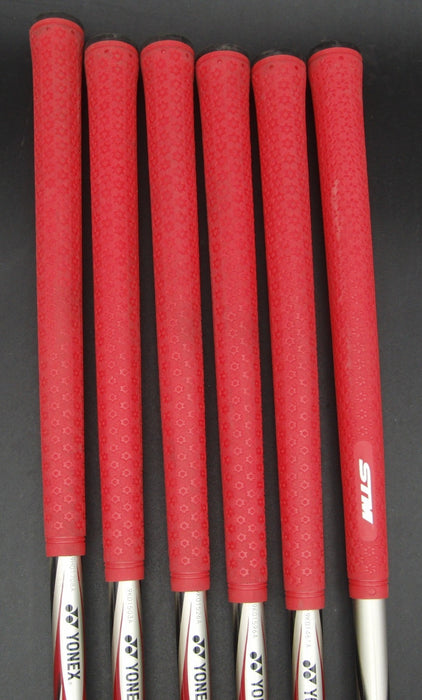 Set of 6x Yonex NanoV Nextage Irons 5-PW Regular Graphite Shafts STM Grips*