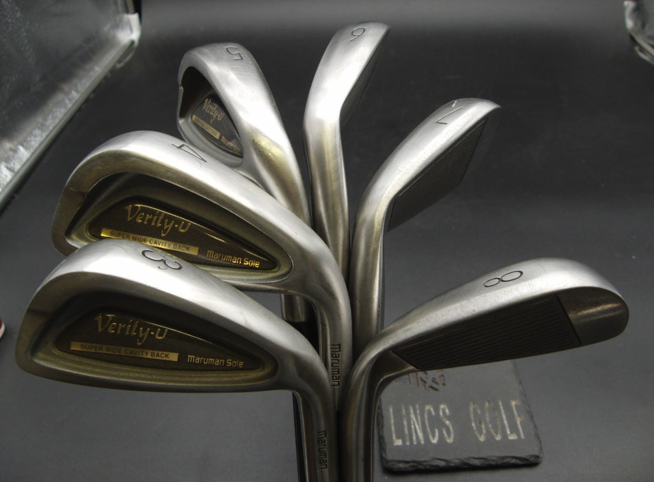 Set of 6 x Maruman Verity-U Irons 3-8 Regular Graphite Shafts Maruman Grips*