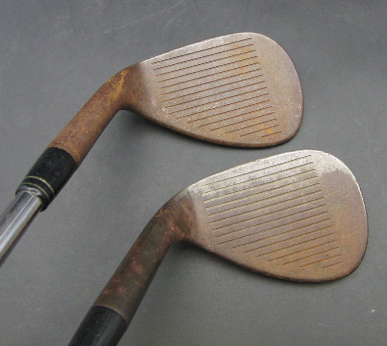 Raw Set of 2 TaylorMade Rac 52° Gap+ 58° Sand Wedges Stiff Steel Shafts*