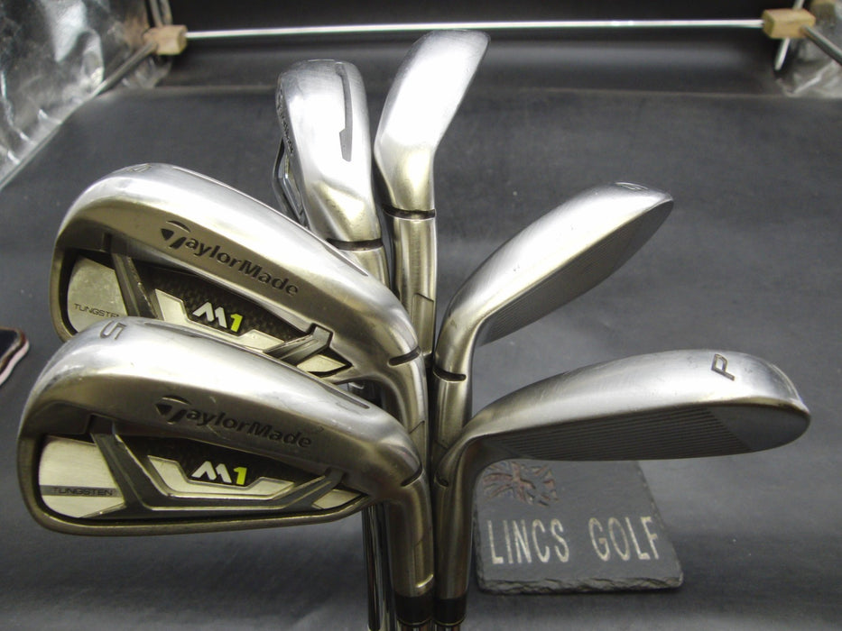 Set of 6 x TaylorMade M1 2017 Irons 5-PW Stiff Steel Shafts TaylorMade Grips*