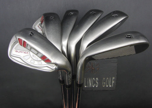 Set of 6x TaylorMade Burner Japanese Model 6-SW Irons Stiff Steel Shafts