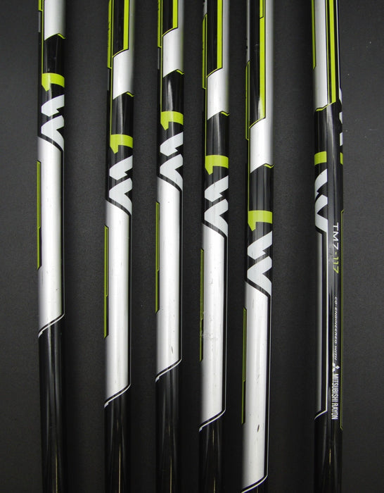 Set of 6x TaylorMade M1 2017 Irons 5-PW Regular Graphite Shafts Black Grips