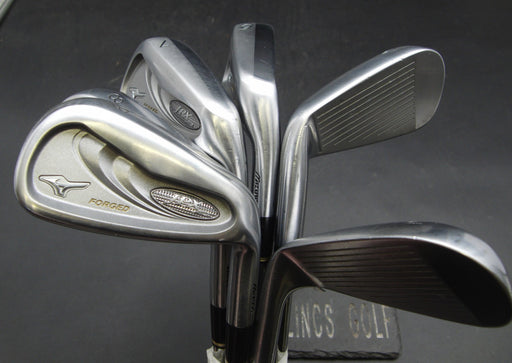 Set of 6x Mizuno JPX AD Forged Irons 5-PW Stiff Steel Shafts Mizuno Grips