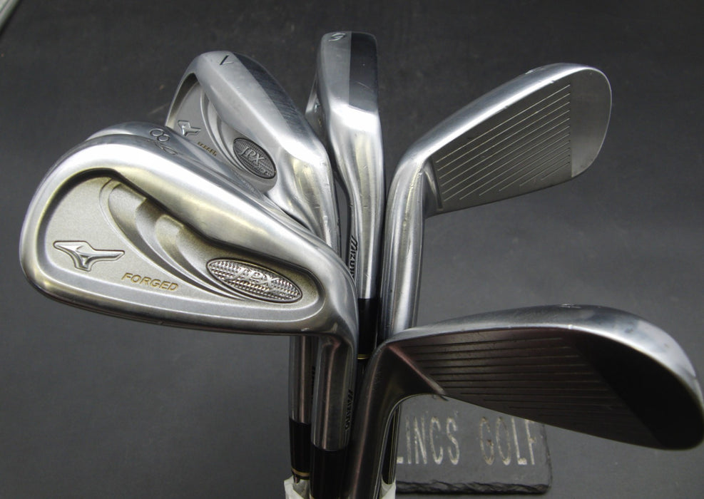 Set of 6x Mizuno JPX AD Forged Irons 5-PW Stiff Steel Shafts Mizuno Grips