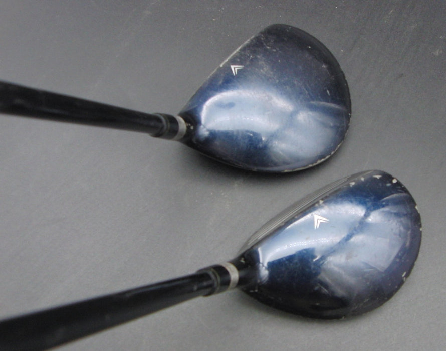 Set of 2 Tobunda VT 5 Wood & 7 Hybrid Regular Graphite Shafts Black Grips