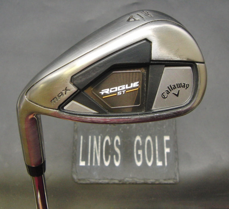 Left-Handed Callaway Rogue ST Max Gap A Wedge Stiff Steel Shaft Golf Pride Grip
