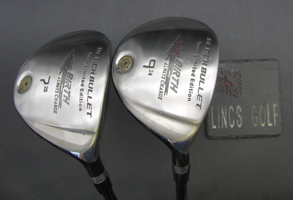 Set of 2 Black Bullet Tour Ltd Edition 20° 7 Wood + 24° 9 Wood