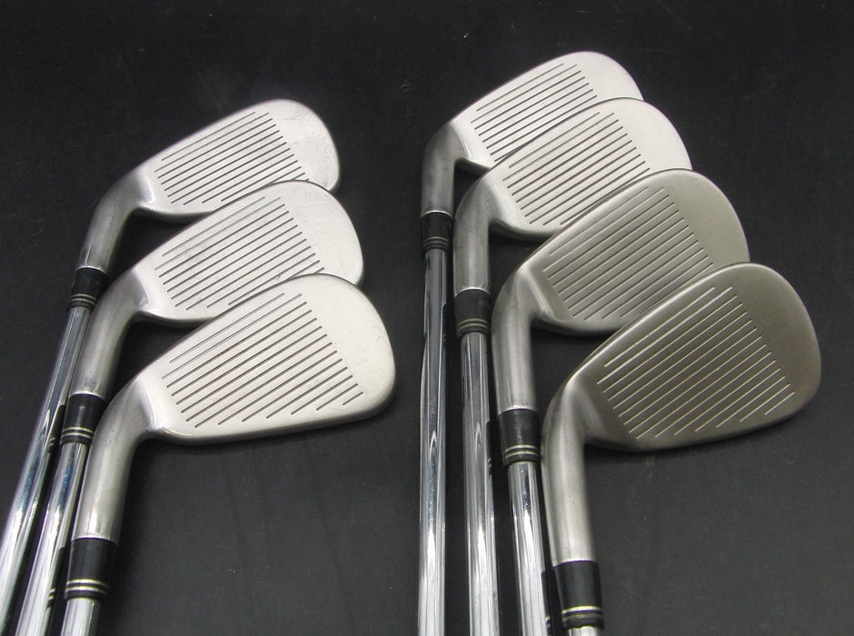 Set of 7x TaylorMade Burner Japanese Model 5-PW + AW Irons Stiff Steel Shafts
