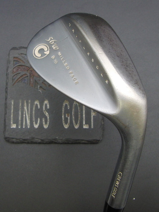 Crews Golf Milled Face B-10 56° Sand Wedge Stiff Steel Shaft Golf Pride Grip
