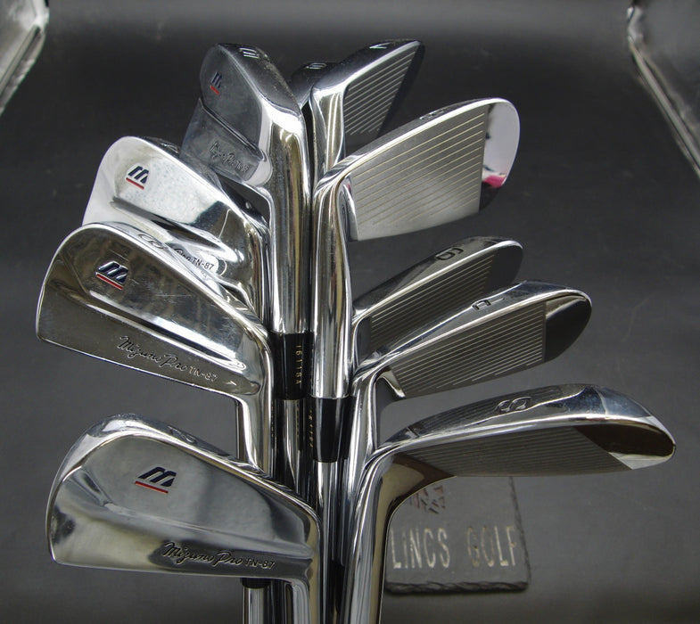 Set of 10x Mizuno Pro TN-87 Irons 2-SW Stiff Steel Shafts Rite Grips