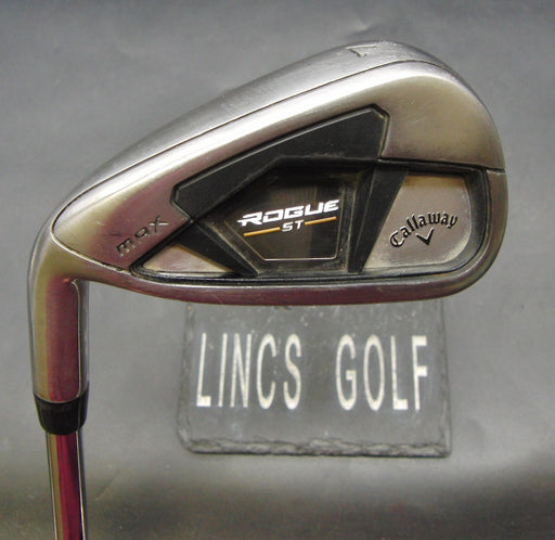 Left-Handed Callaway Rogue ST Max 7 Iron Stiff Steel Shaft Golf Pride Grip