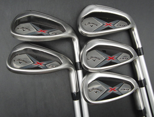 Set of 5x Callaway X Hot Irons 7-PW+AW Regular Graphite Shafts Callaway Grips