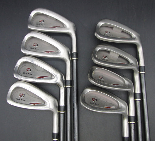 Set of 8x Wilson Tab TC-1 5-SW + AW Irons Stiff Graphite Shafts*