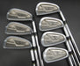 Set of 7x Mizuno T-Zoid COMP EZ Irons 4-PW Stiff Steel Shafts Mizuno Grips*