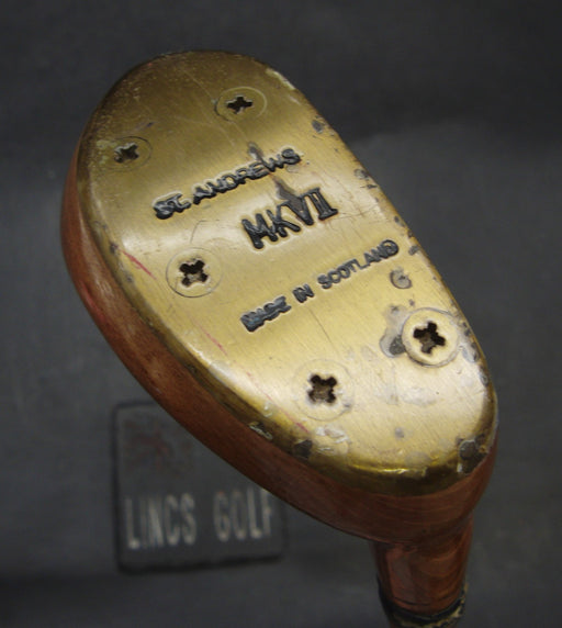 St Andrews MKVII Putter Steel Shaft 89cm Length Yellow Grip