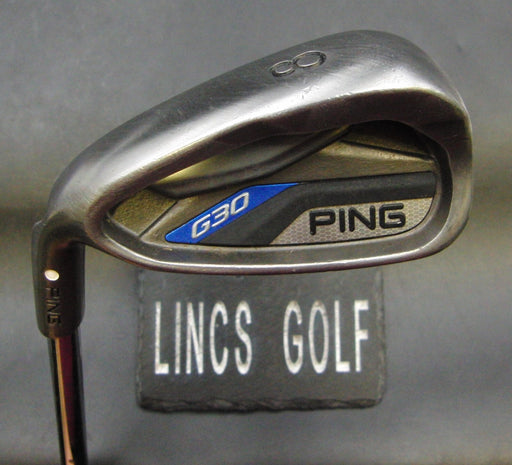 Left-Handed Ping G30 White Dot 8 Iron Stiff Steel Shaft Ping Grip