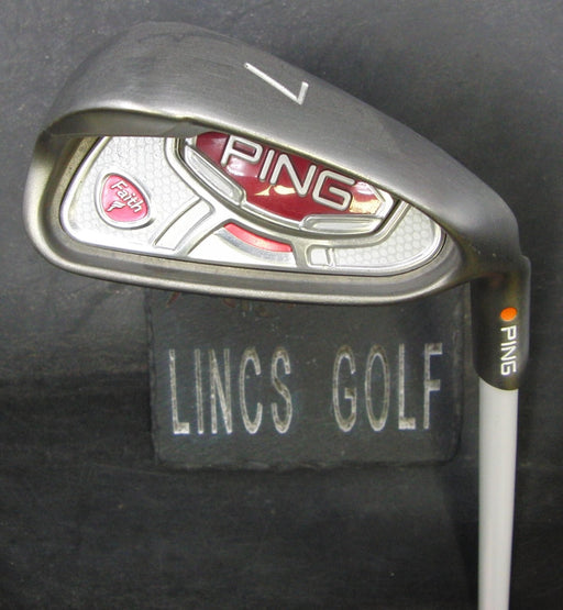 Ladies Ping Faith Orange Dot 7 Iron Ladies Graphite Shaft Ping Grip