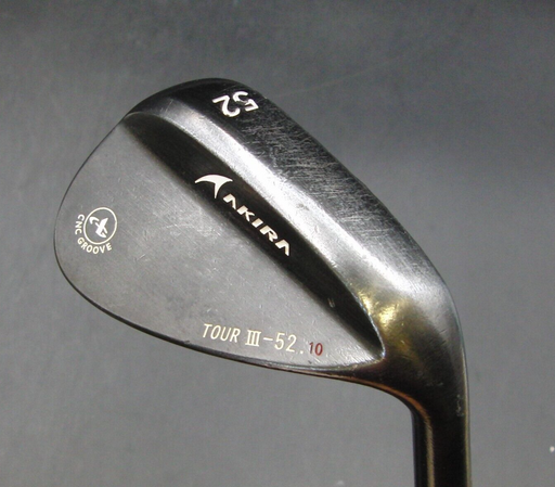Japanese Akira CNC Groove Tour III 52° Gap Wedge Regular Steel Shaft NO1 Grip