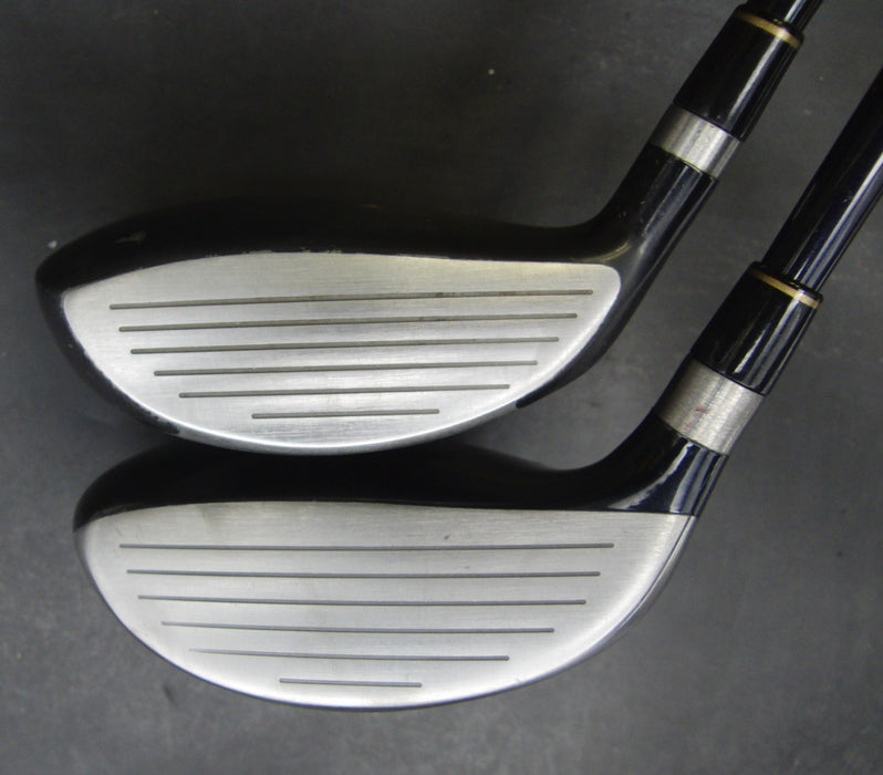 Set of 2 Bridgestone Tourstage FHT 3+5 Woods Stiff Graphite Shafts G/Pride Grips