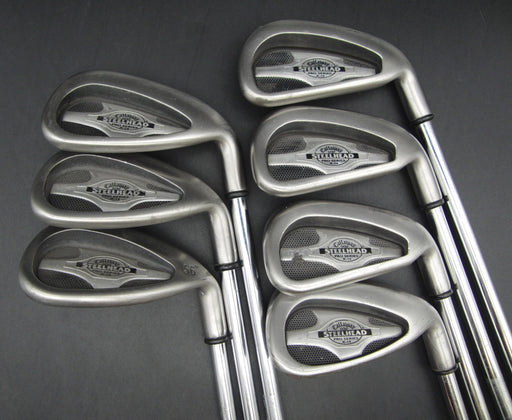 Set of 7x Callaway Steelhead Pro Series X-14 Irons 5-SW Stiff Steel Shafts *